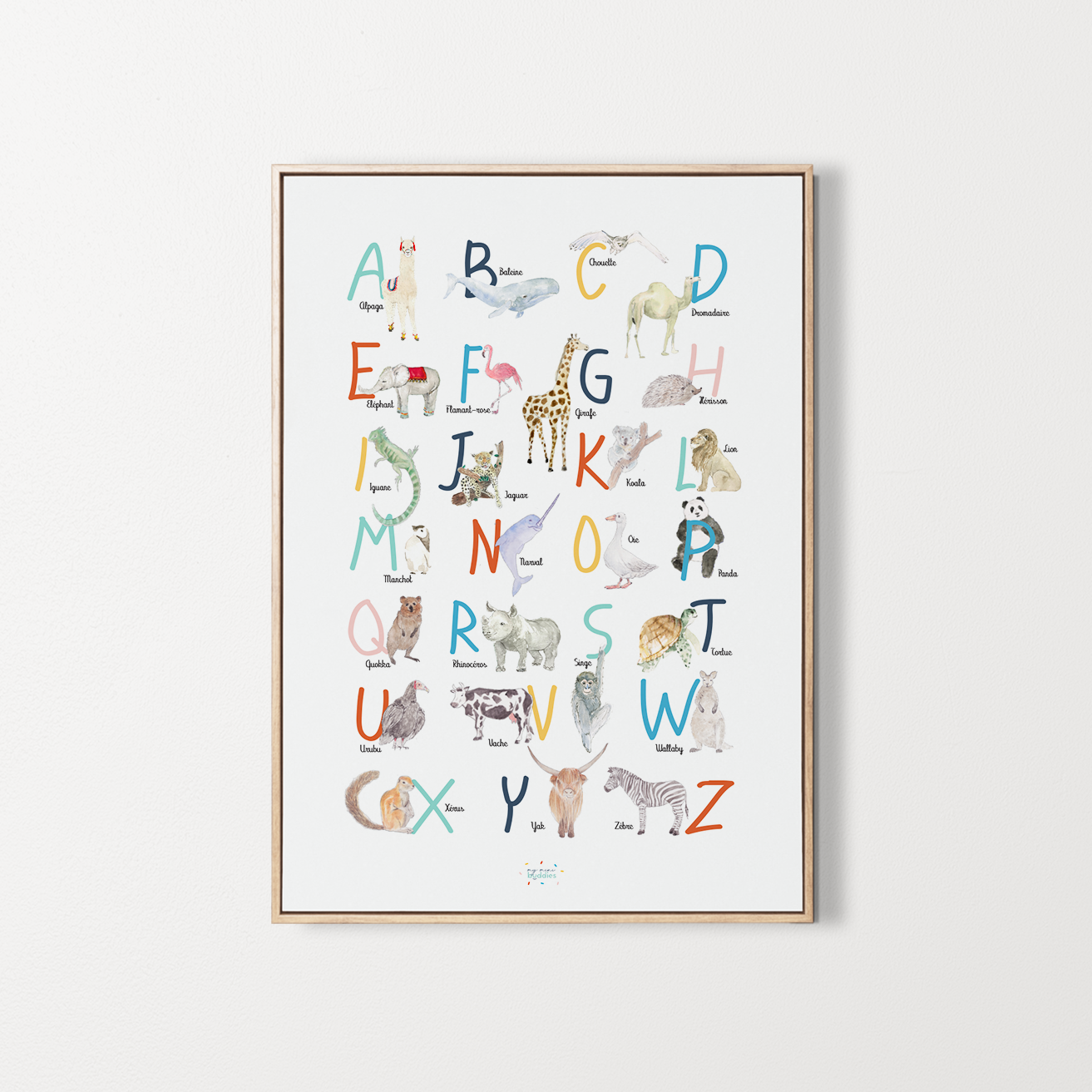 Poster Children's Room Alphabet french