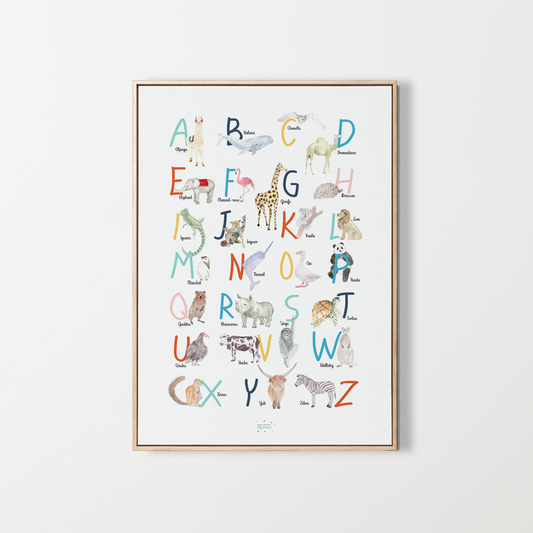 poster alphabet chambre enfant 
